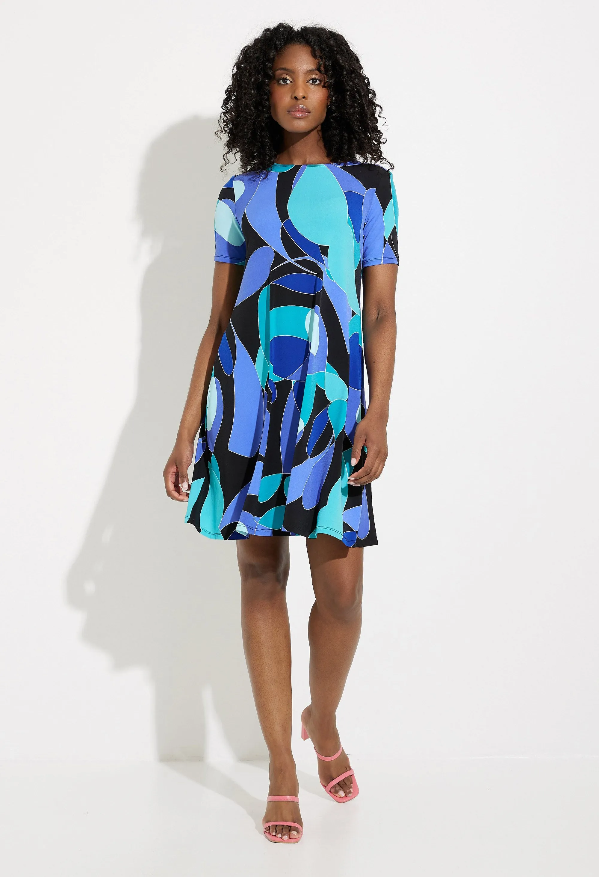 Abstract Print Dress-3