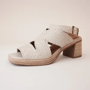 Amuse Cream Leather Heels