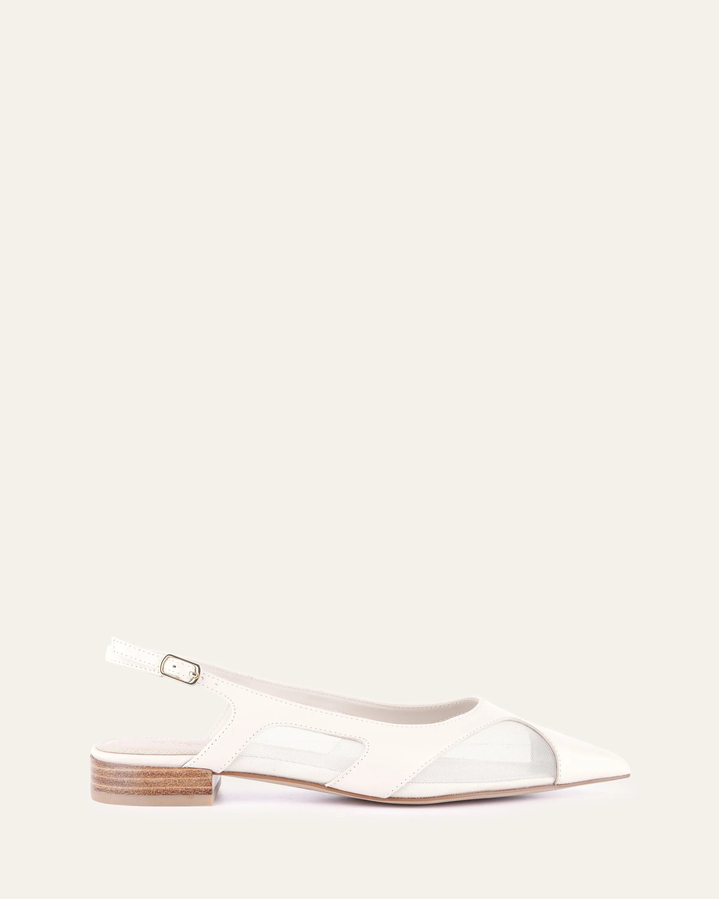 ARBOR DRESS FLATS OFF WHITE MULTI