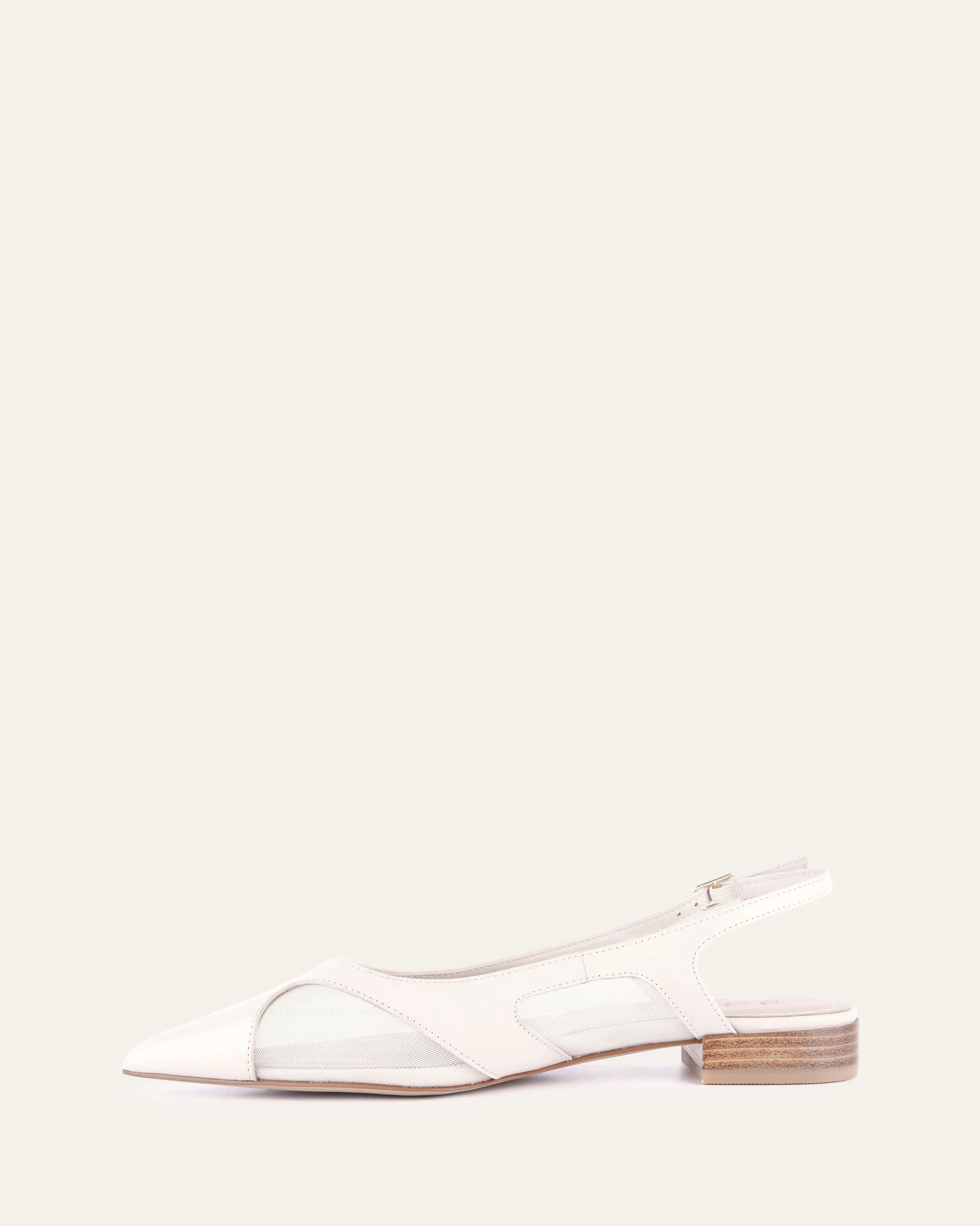 ARBOR DRESS FLATS OFF WHITE MULTI