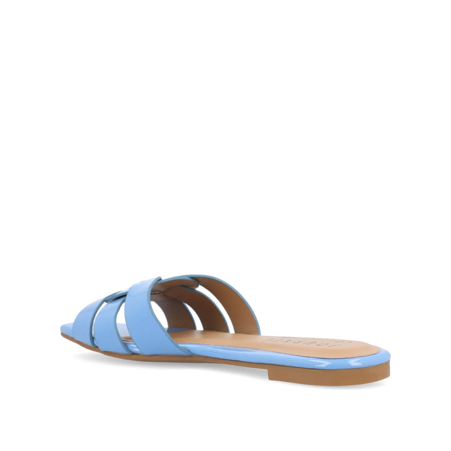 ARRINA SLIDE SANDALS IN STATEMENT PATENT