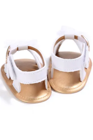 Baby Girls Beautiful Flower Decorated Strap Belt Convenient Sandals - BGSD106099