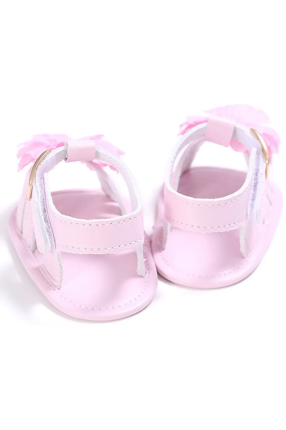 Baby Girls Beautiful Flower Decorated Strap Belt Convenient Sandals - BGSD106099