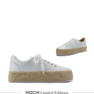 *BEST DAY - raffia flatform sneakers