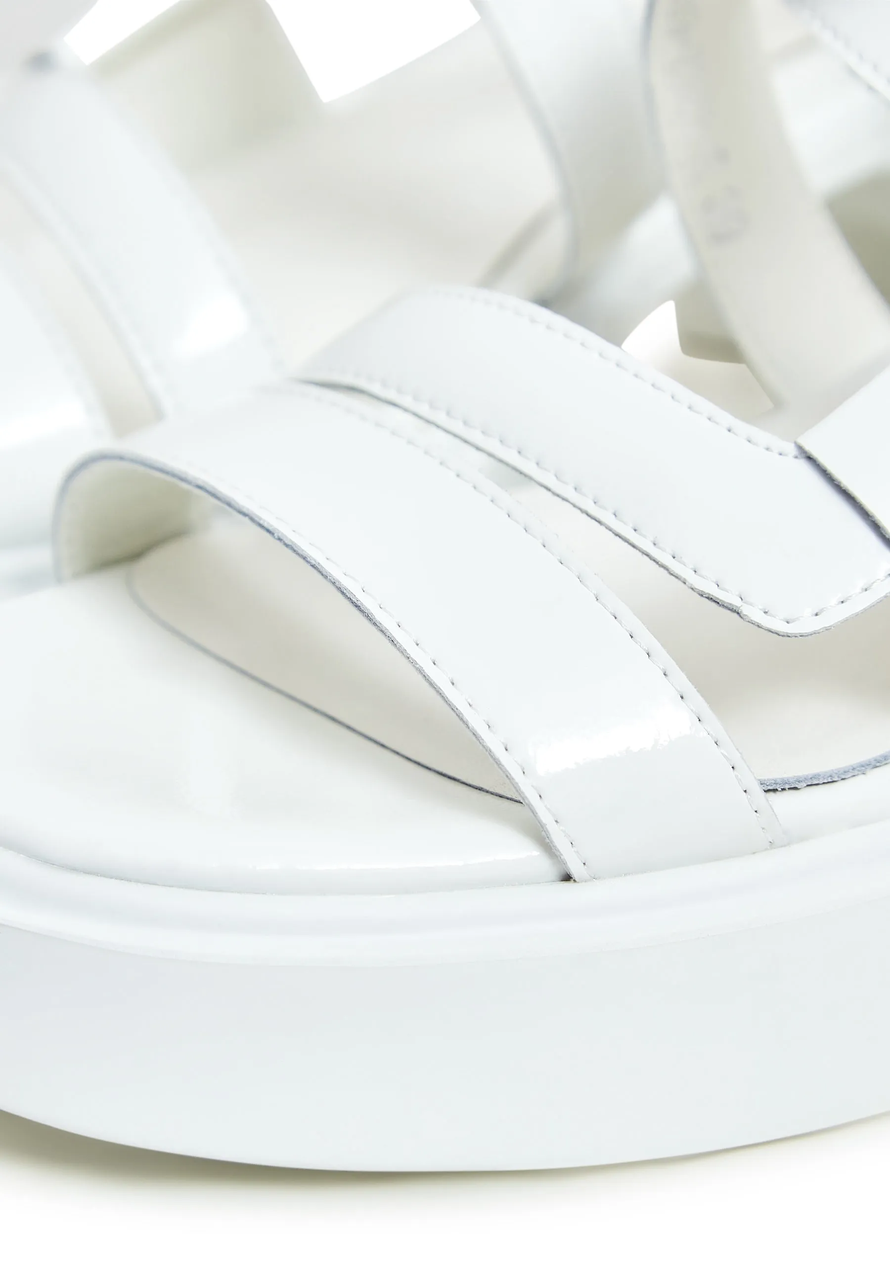 Block Heels Sandals Amira- White