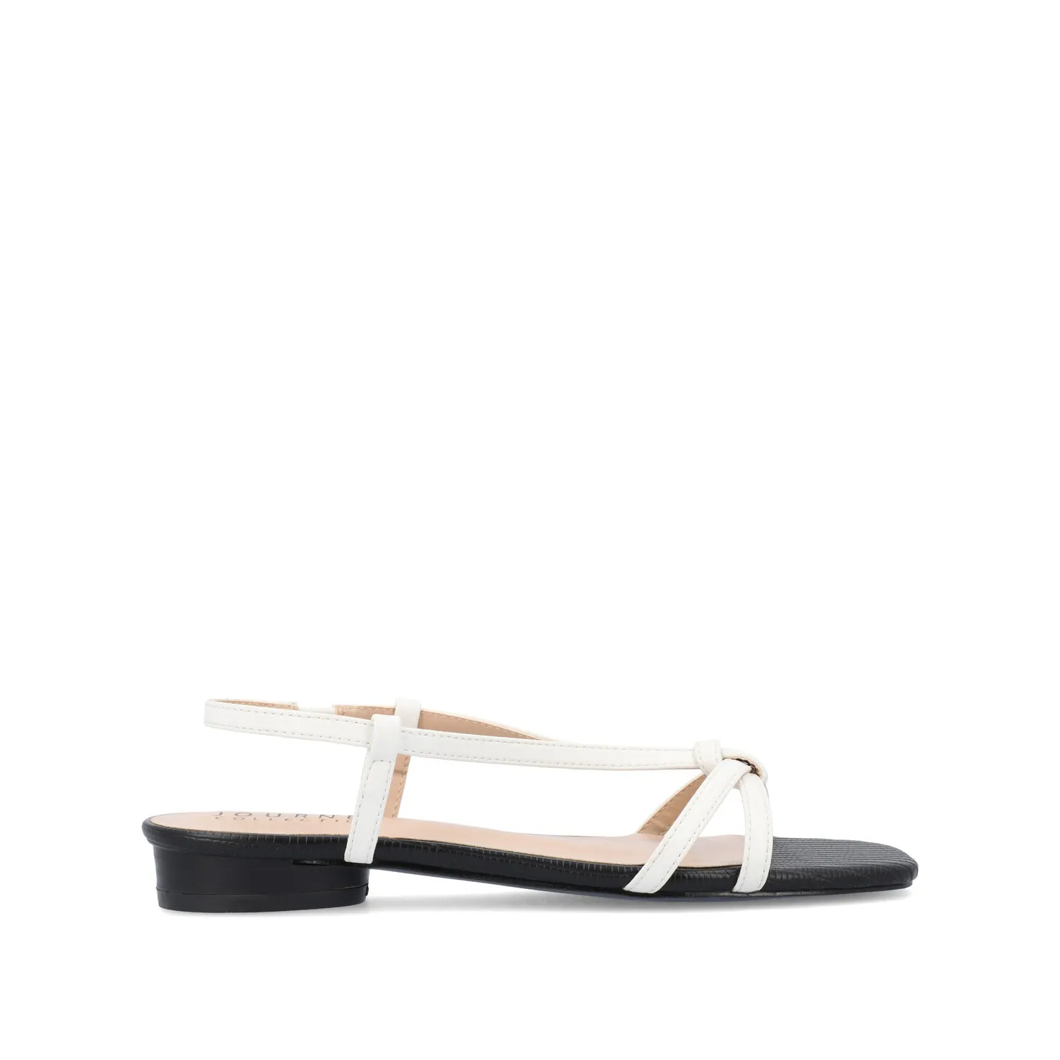 BRIDGET MULTI STRAP SANDALS IN FAUX LEATHER