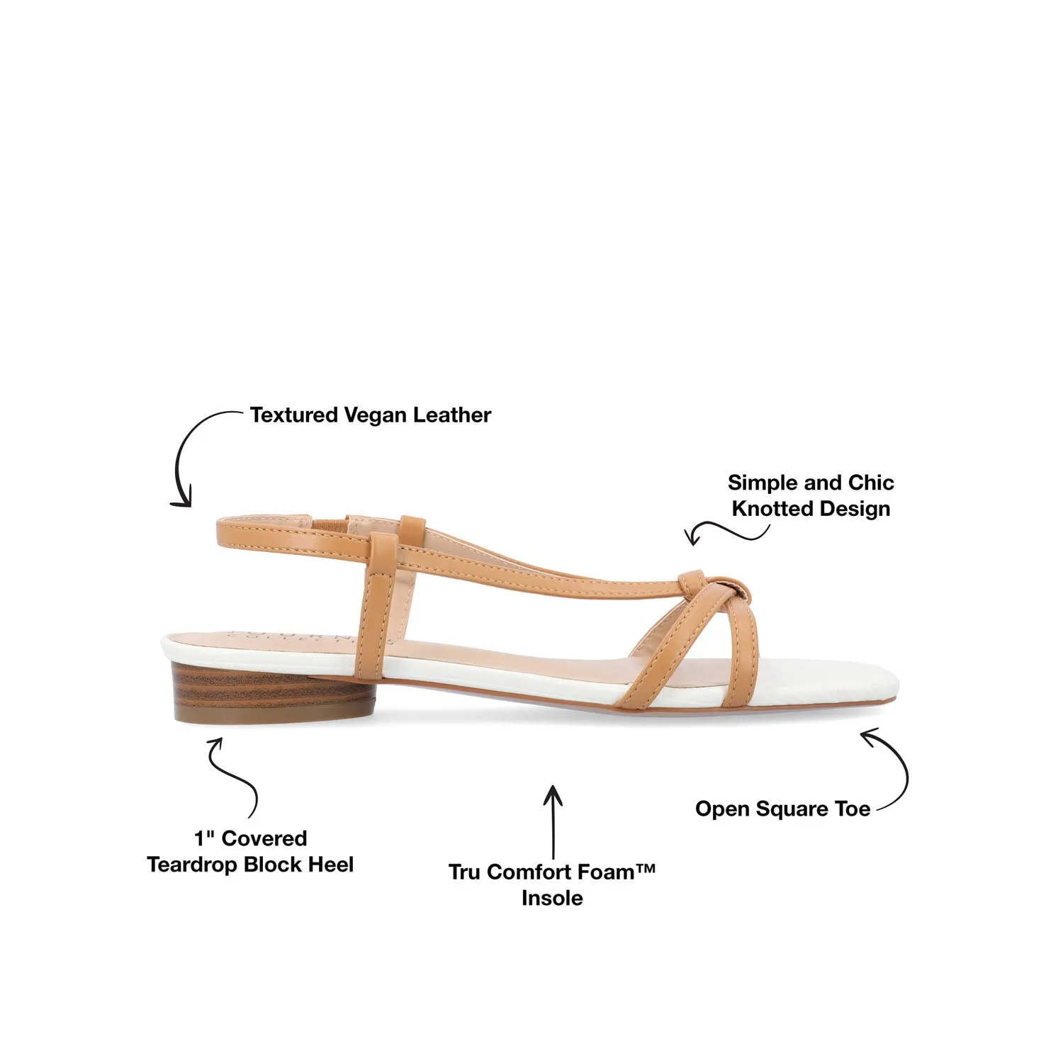 BRIDGET MULTI STRAP SANDALS IN FAUX LEATHER