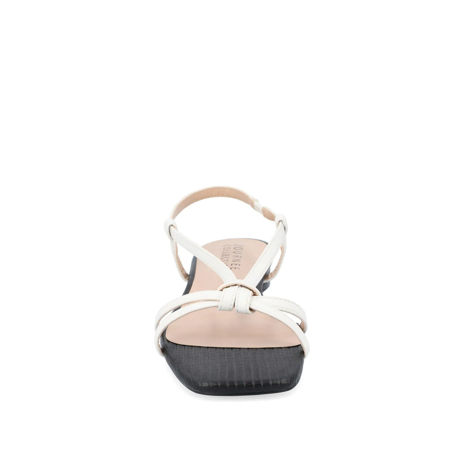 BRIDGET MULTI STRAP SANDALS IN FAUX LEATHER