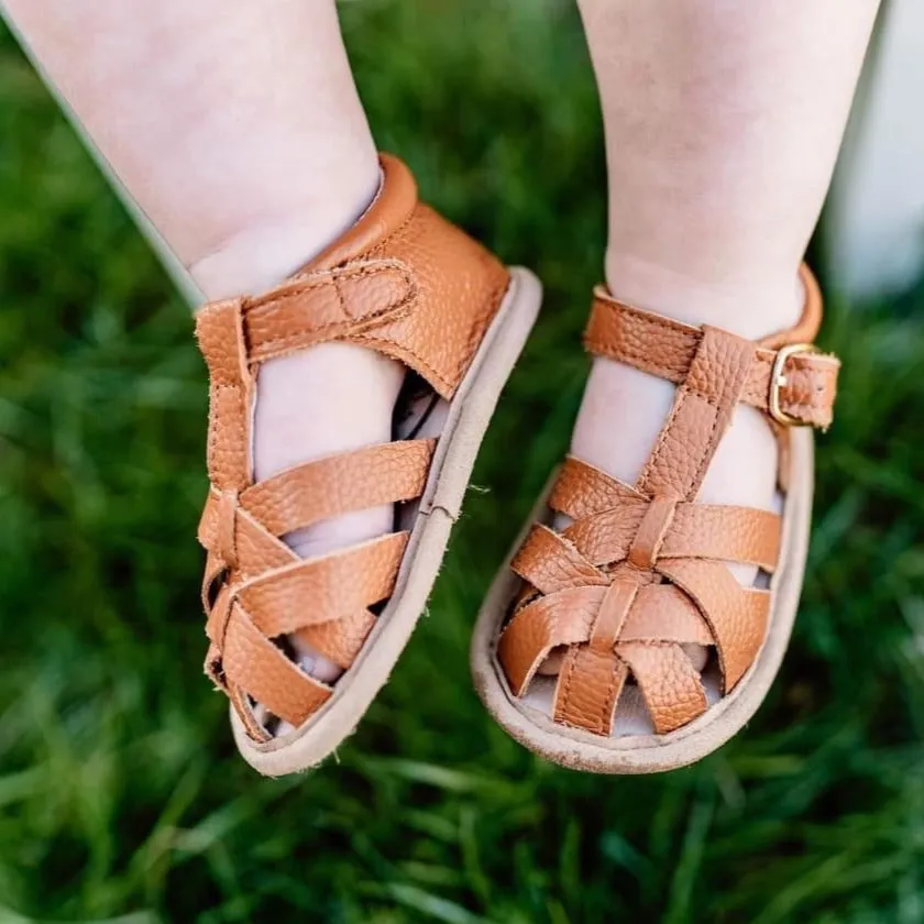 Brown Closed Toe Sandal