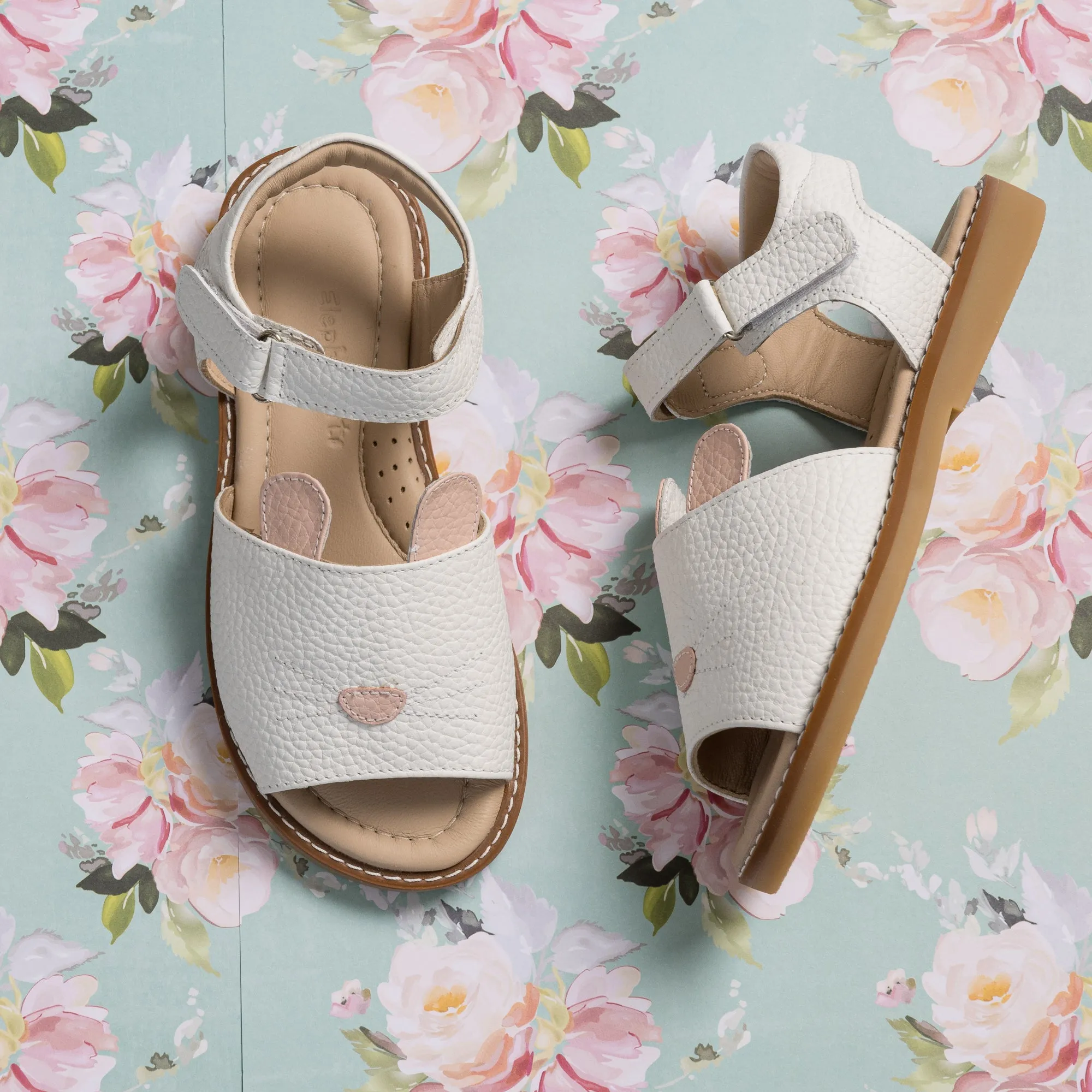 Bunny Sandal Toddler White