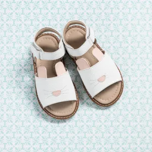 Bunny Sandal Toddler White