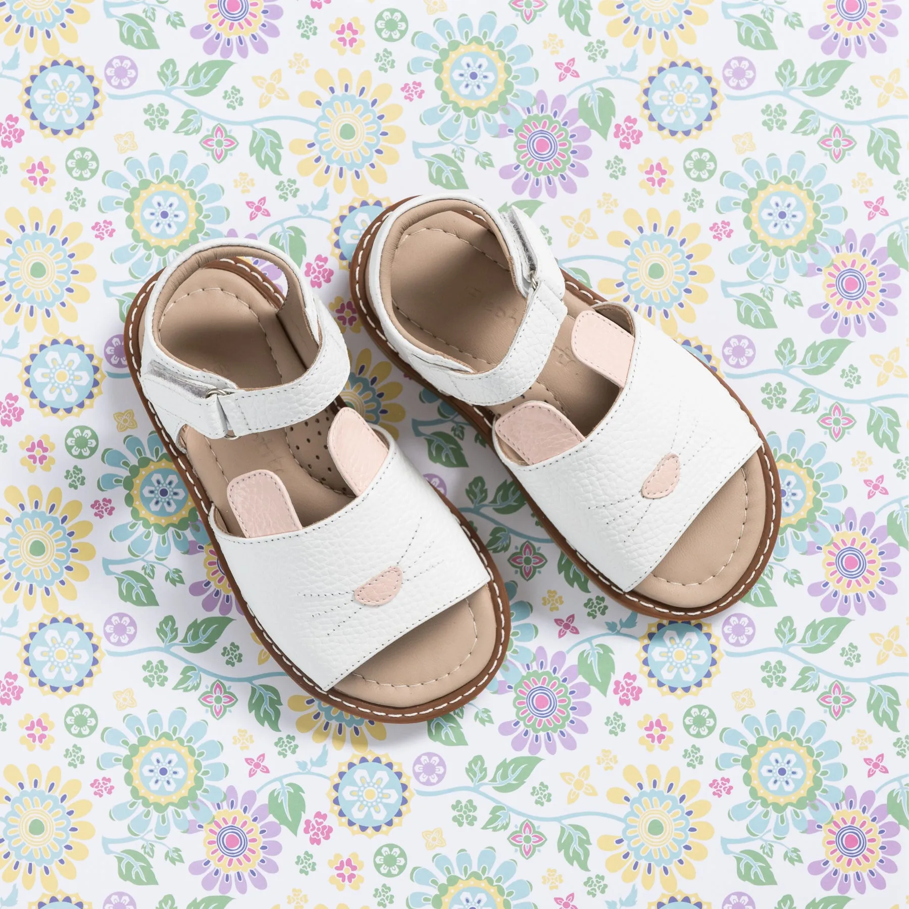 Bunny Sandal Toddler White