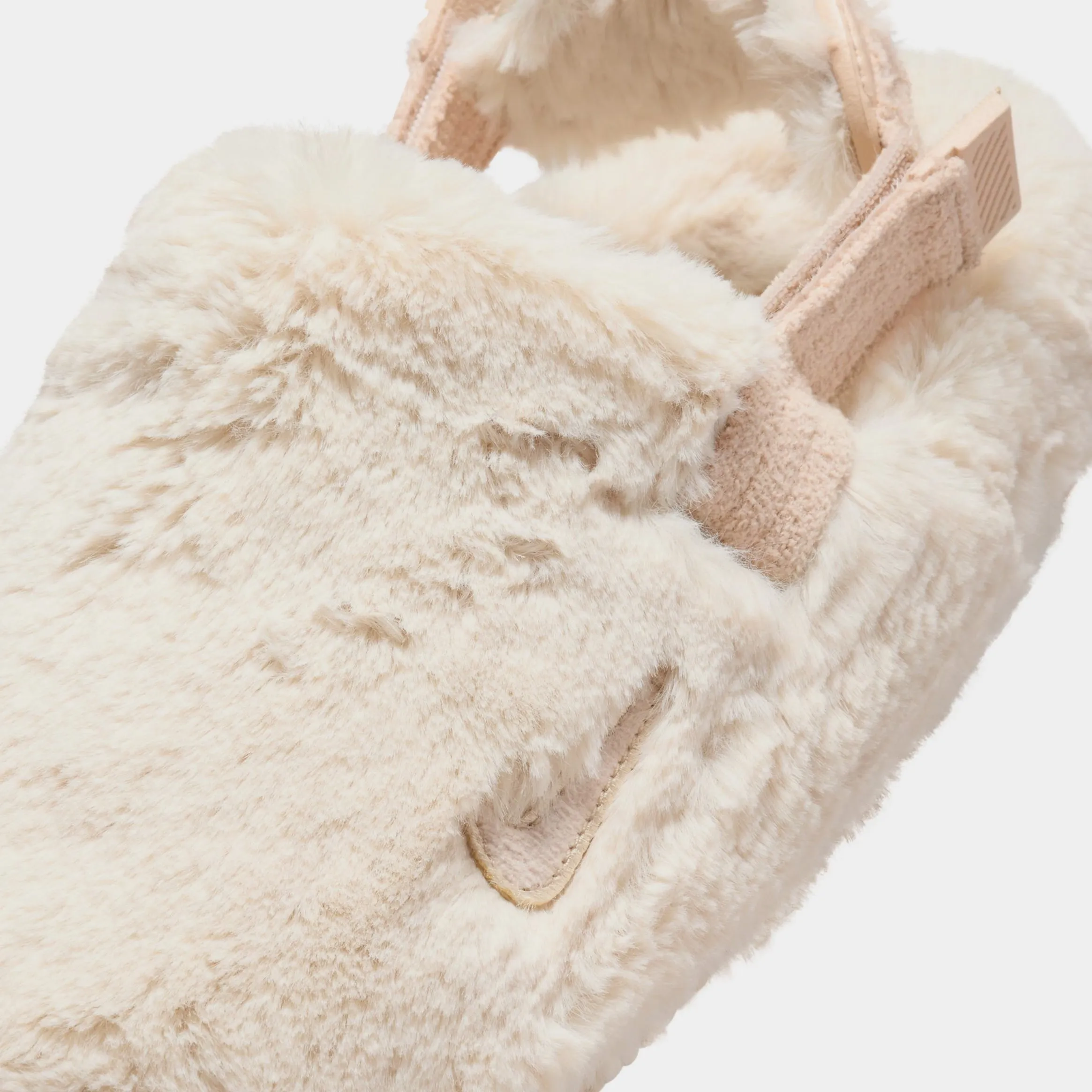 Calm Furry SE Mule Women Sandals (Beige)