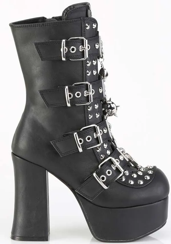 Charade-118 [Black] | PLATFORM BOOTS [PREORDER]