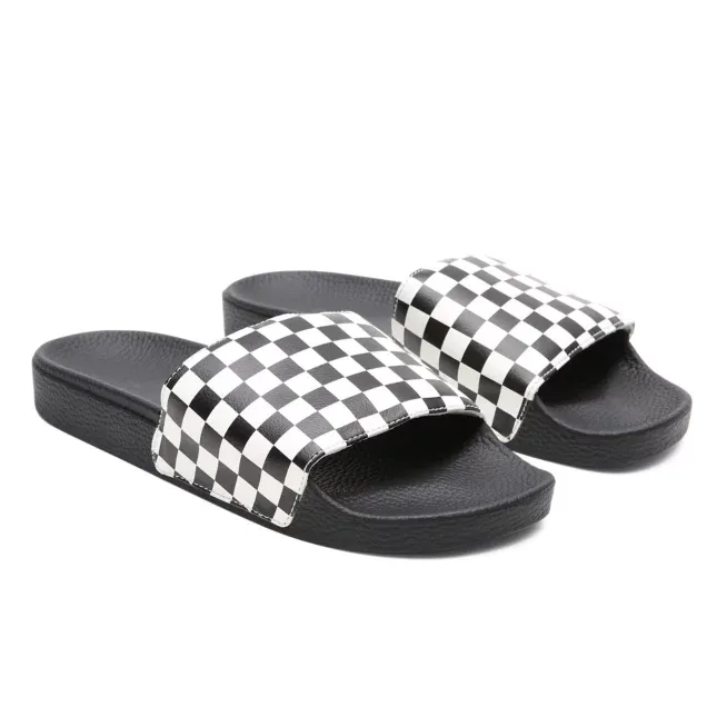 CHECKERBOARD SLIDE-ON SANDALS-Vn0004kiip9