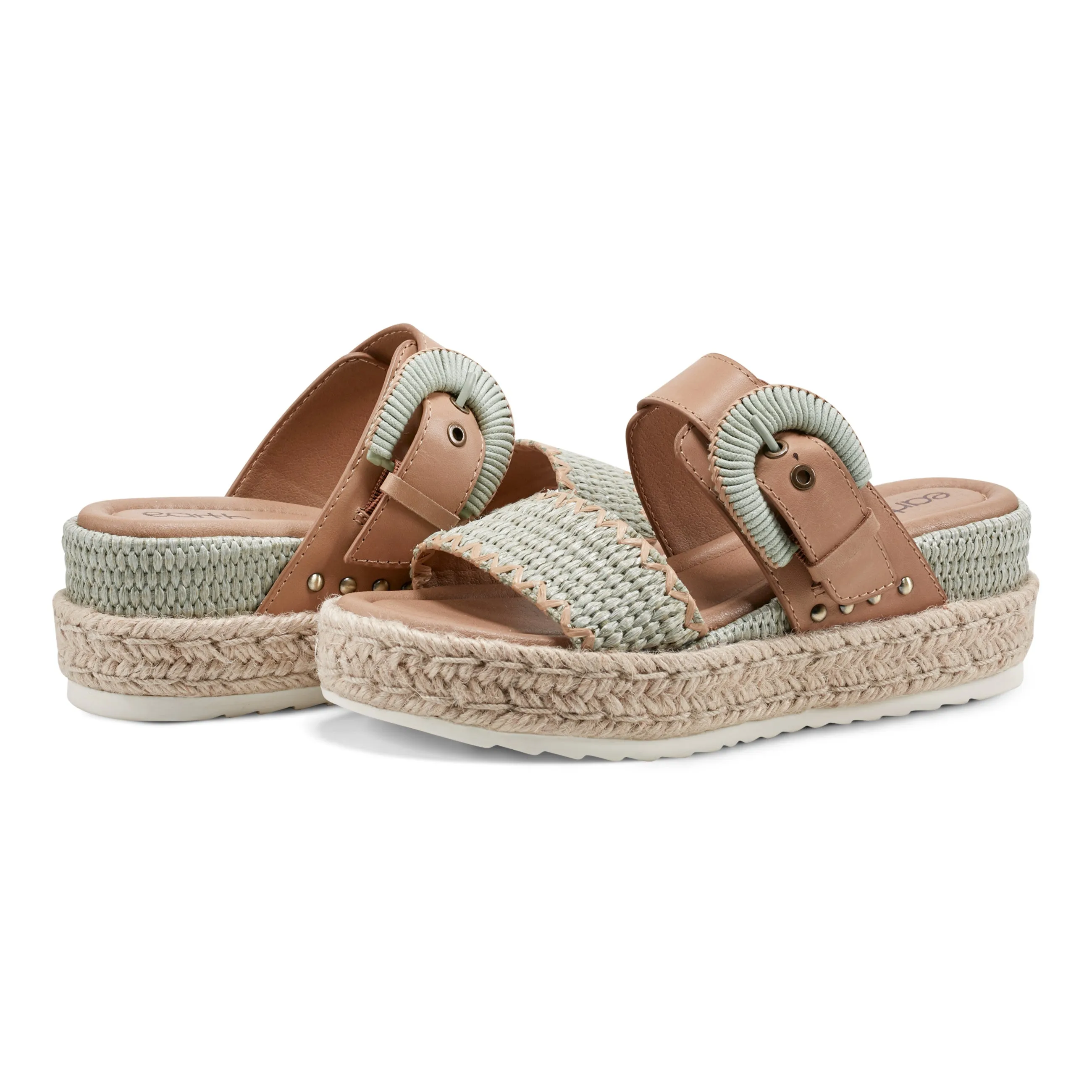 Colla Platform Wedge Slip-On Sandals