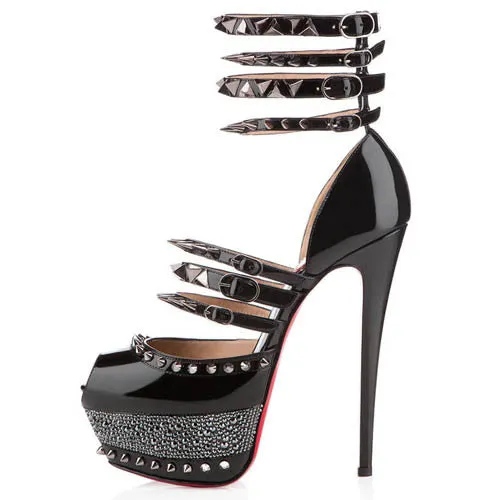 Collectible Christian Louboutin -New 20 Year Anniversary "Isolade" Patent Calf High Heels - 38 1/2