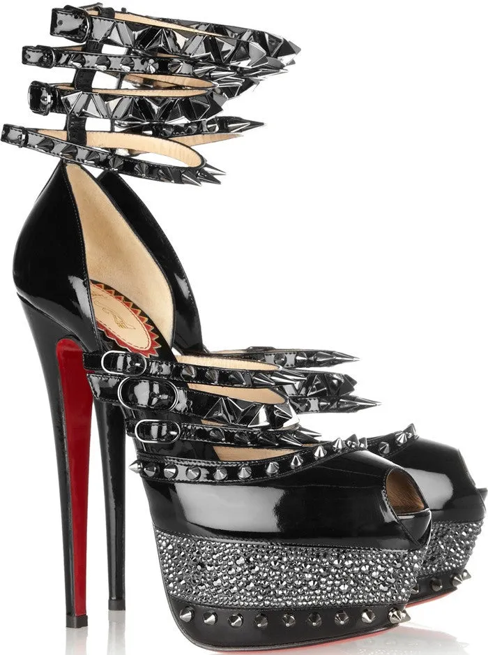 Collectible Christian Louboutin -New 20 Year Anniversary "Isolade" Patent Calf High Heels - 38 1/2