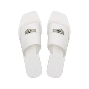 Colt Rich Flat Sandals White