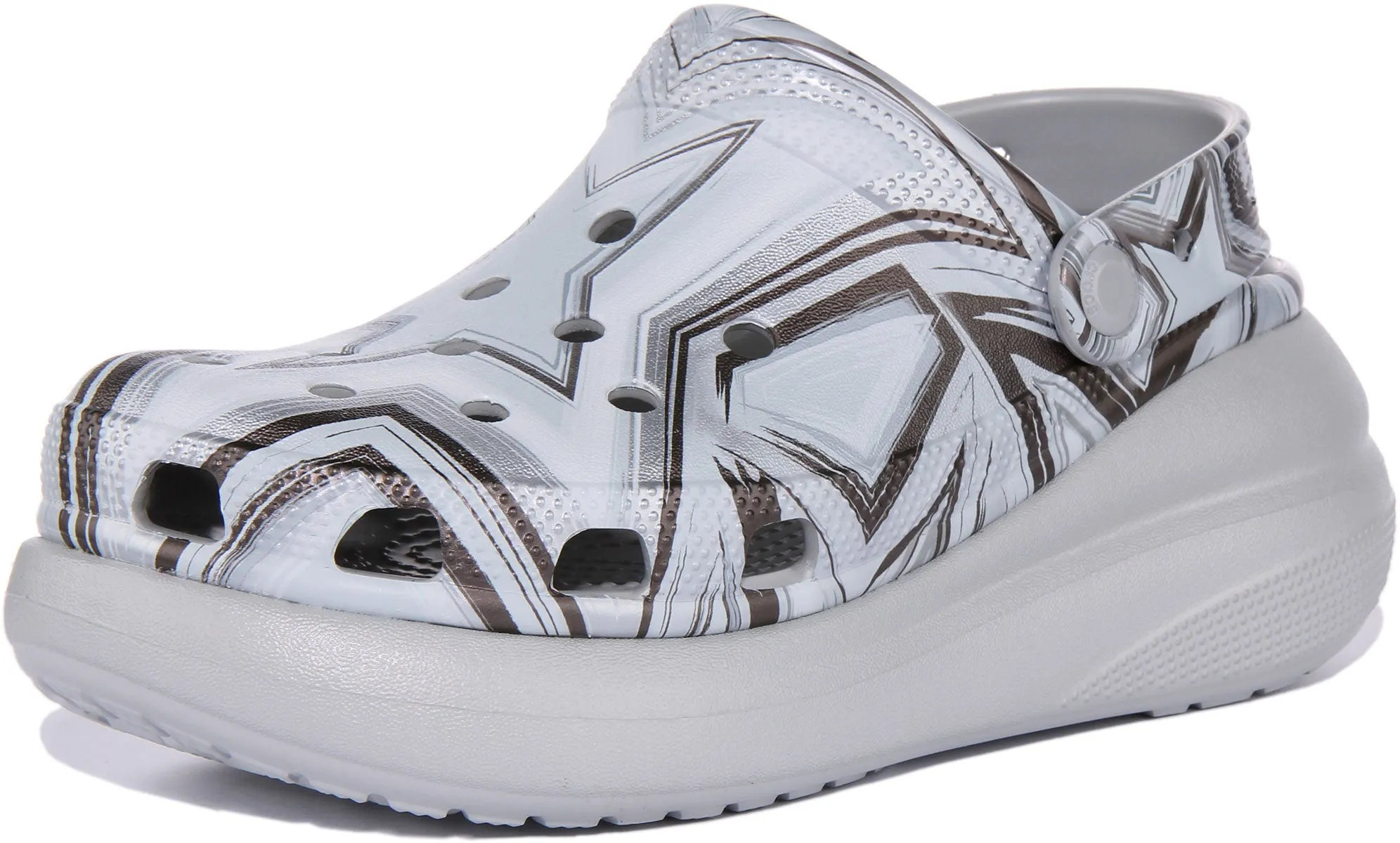 Crocs Classic Crush In Silver Squirls