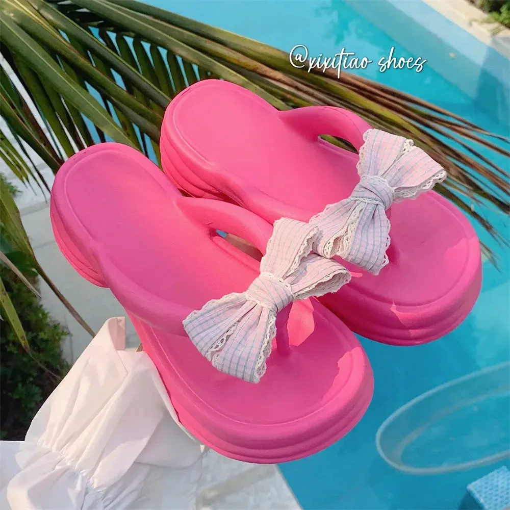 Cute Bow Beach Sandals