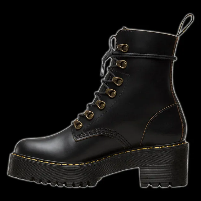 Dr Martens - Black Leona Vintage Heeled Boot