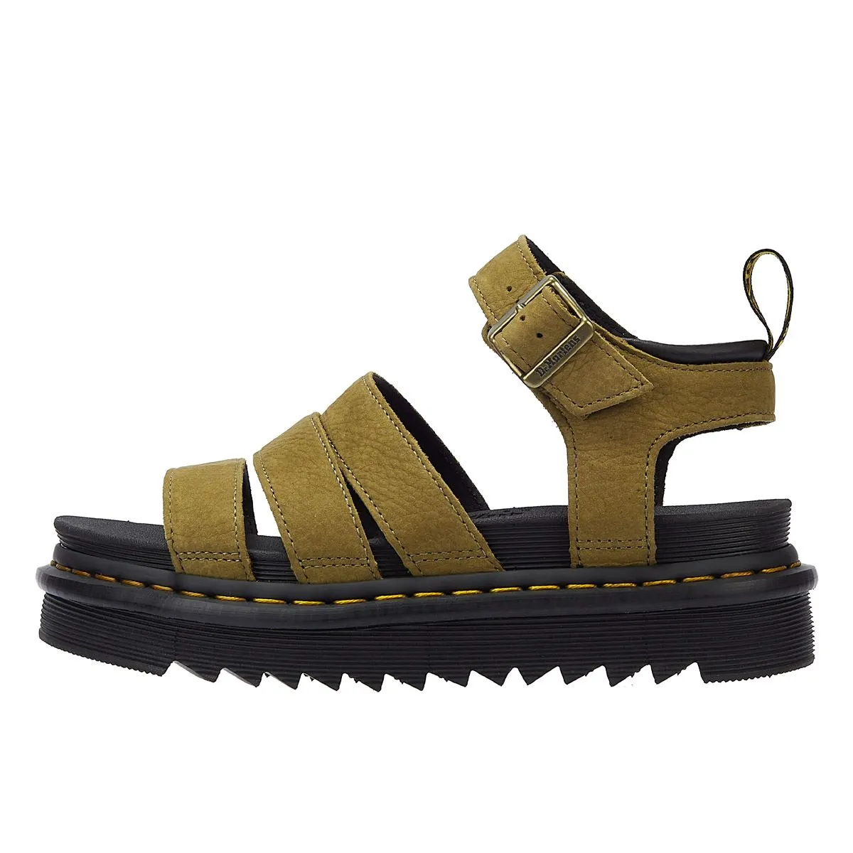 Dr. Martens Blaire Tumbled Nubuck Muted Olive Women's Sandals