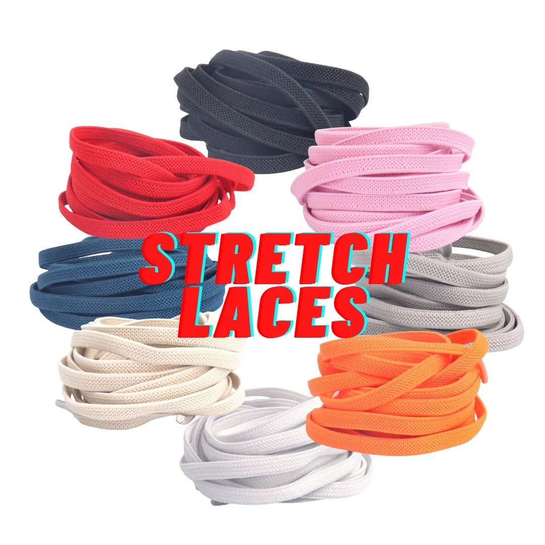 Elastic Shoelaces | No Tie Shoelaces - Stretch Laces Collection 1 of 2 (Suitable For Kids Elderly)