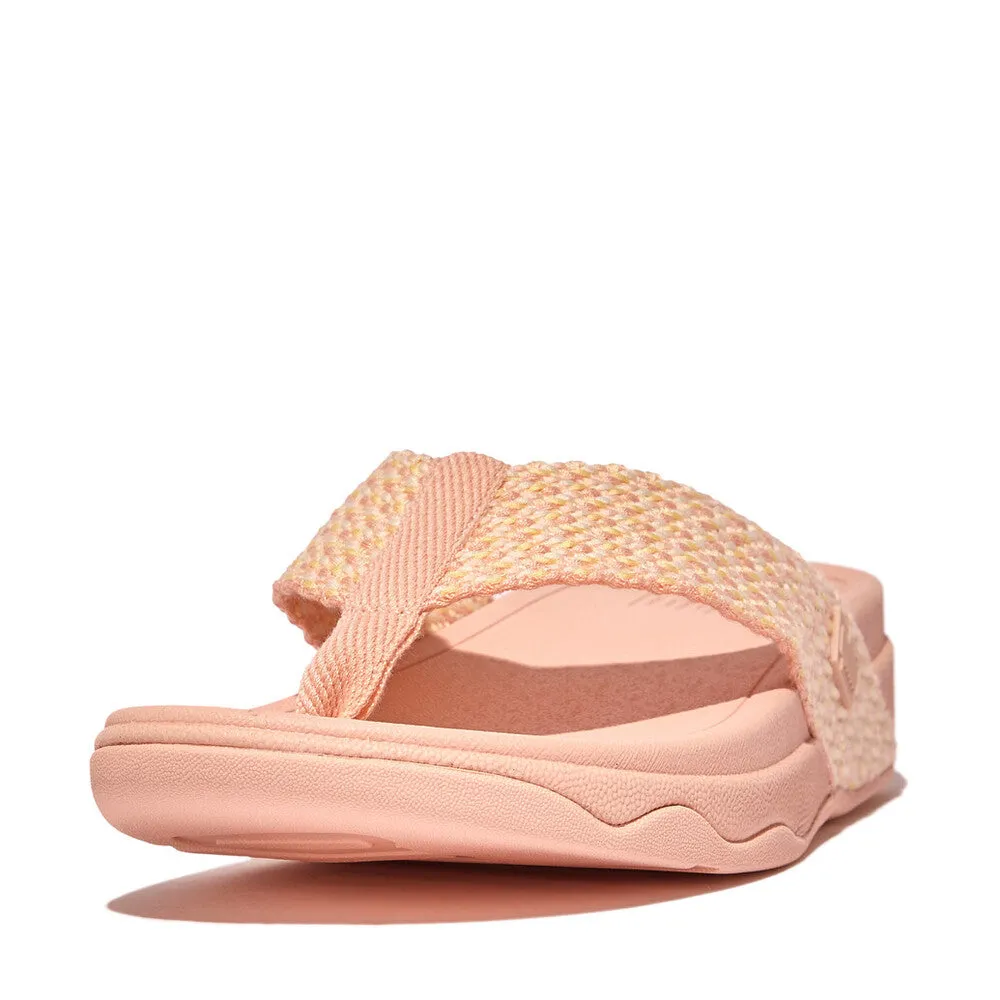 FitFlop Surf Multi-Tone Webbing Toe-Post Sandals Blushy