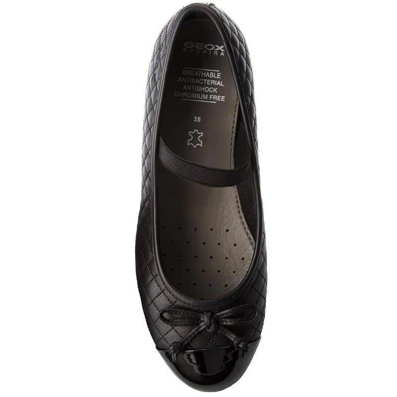 Geox Girl's Jr Plie Black Quilt (Sizes 35-38)