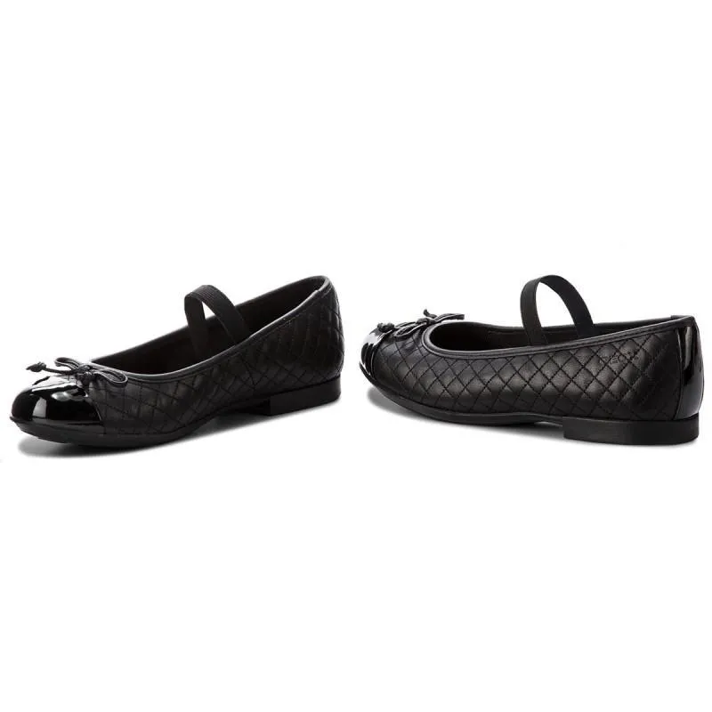 Geox Girl's Jr Plie Black Quilt (Sizes 35-38)