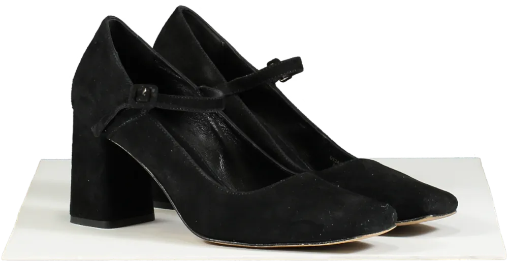 Hobbs Black Miranda Mary Jane Heels EU 41 UK 8