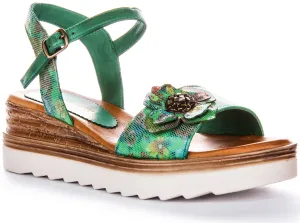 Justinreess England Tania In Green Multi For Women