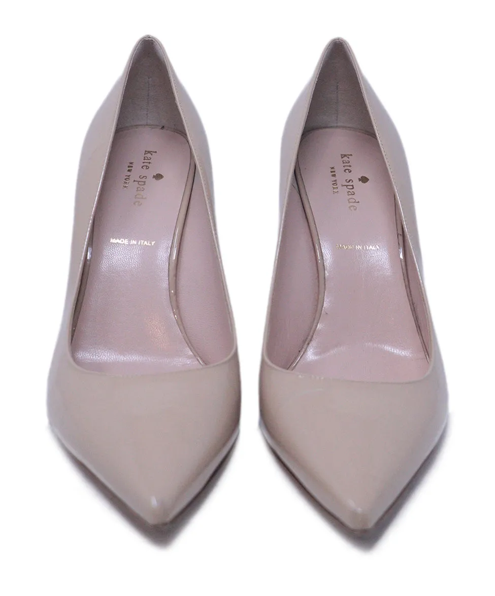 Kate Spade Beige Patent Leather Heels sz 9.5