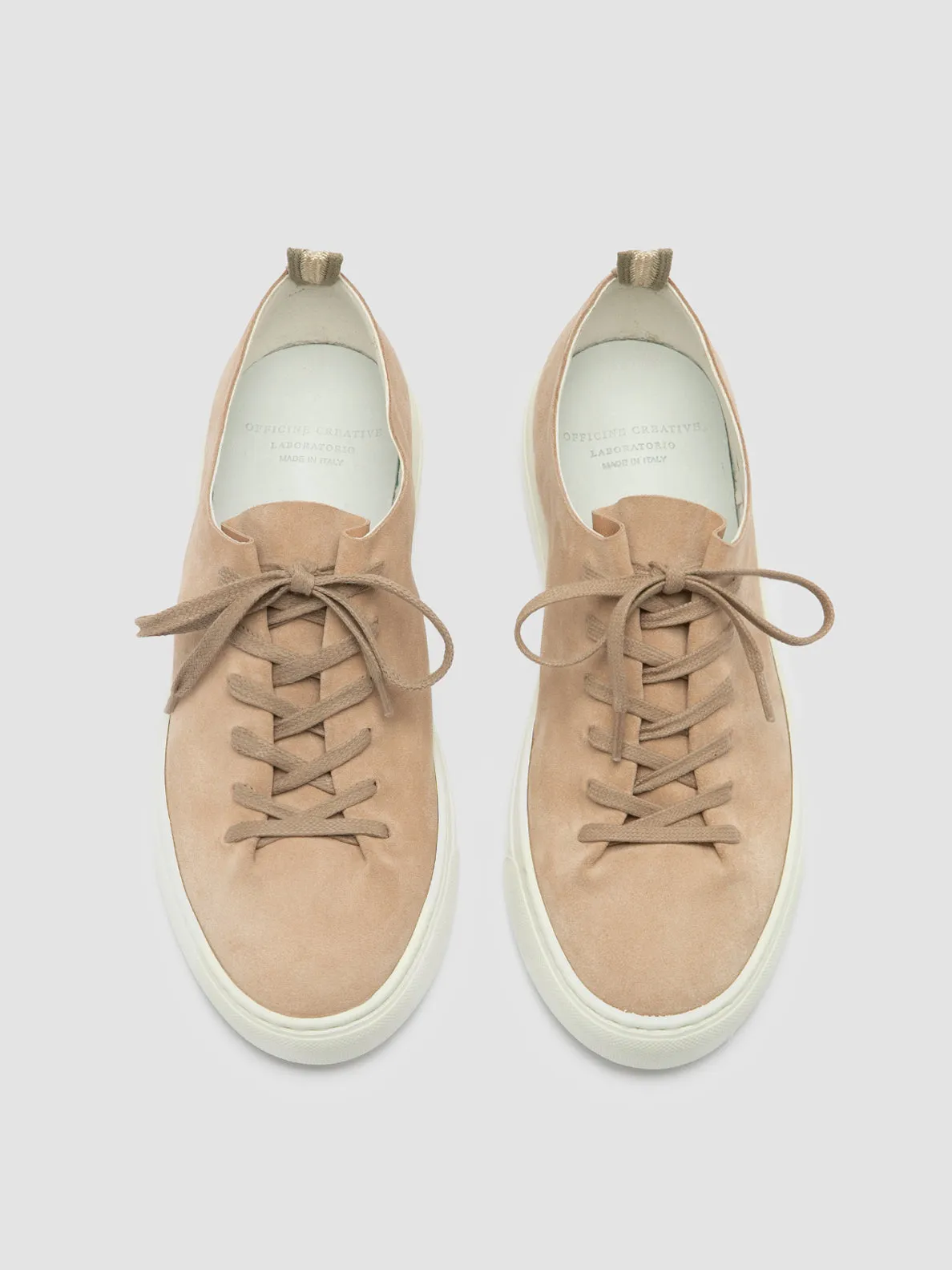 LEGGERA 100 - Rose Suede Low Top Sneakers