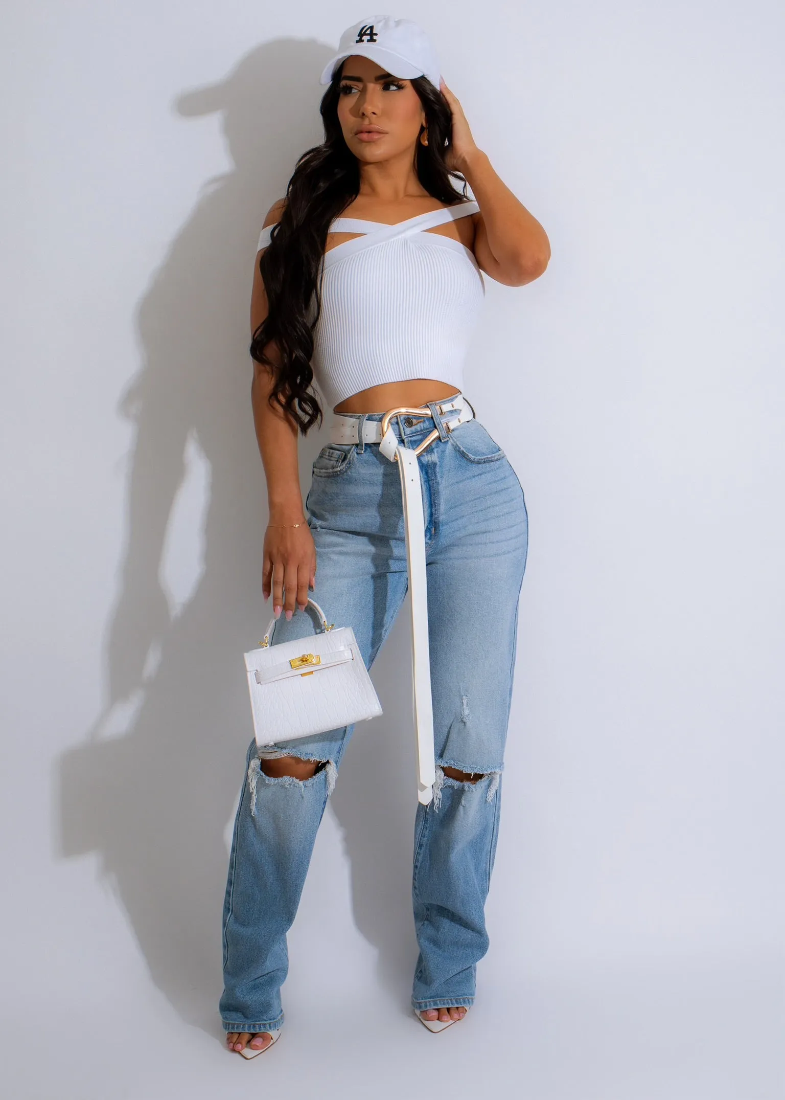 Love At First Sight Ripped Jean Light Denim