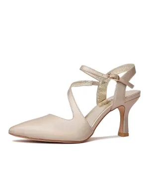 Lukka Gold Rainbow Leather Heels