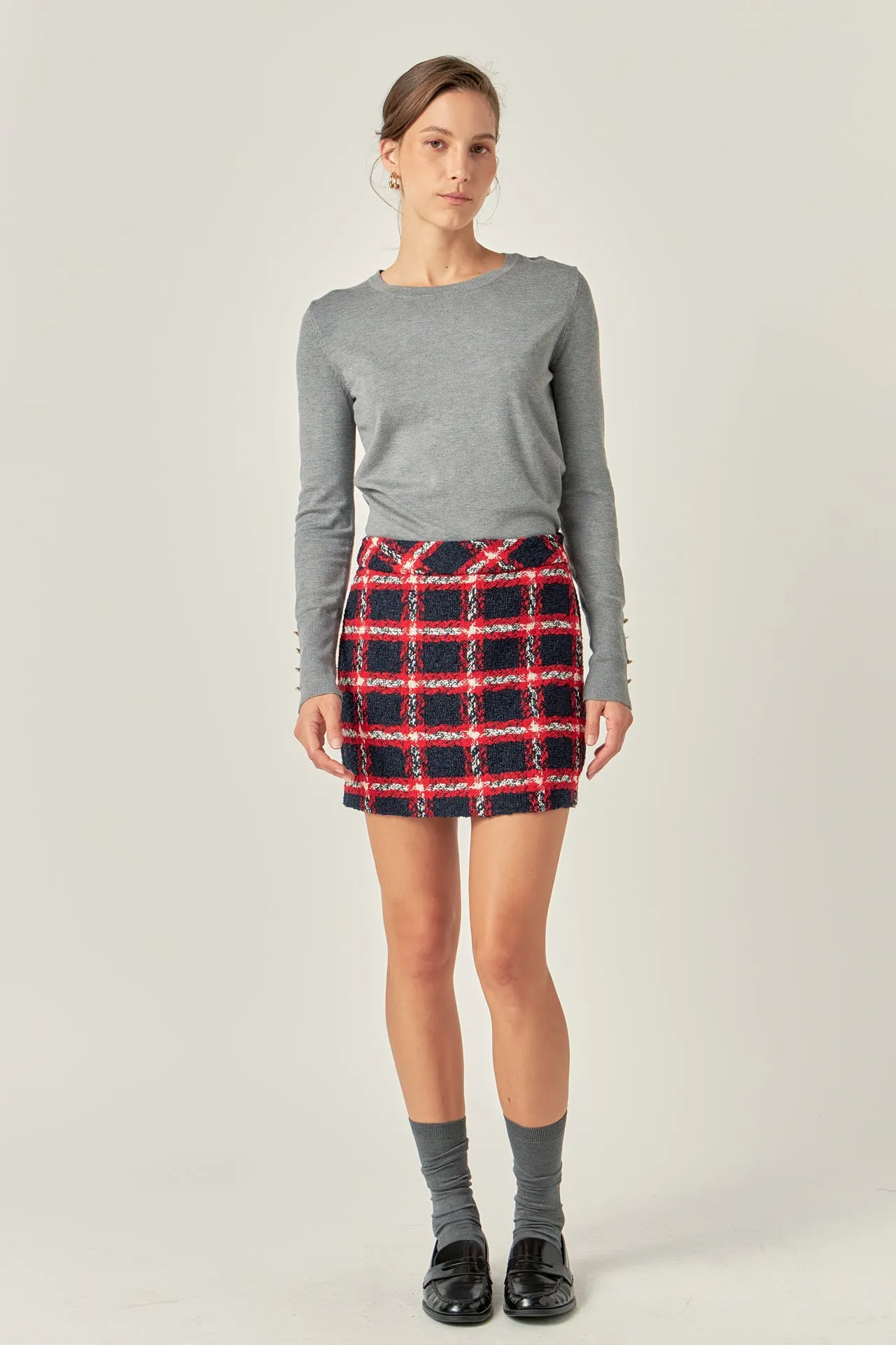 Plaid Mini Skirt