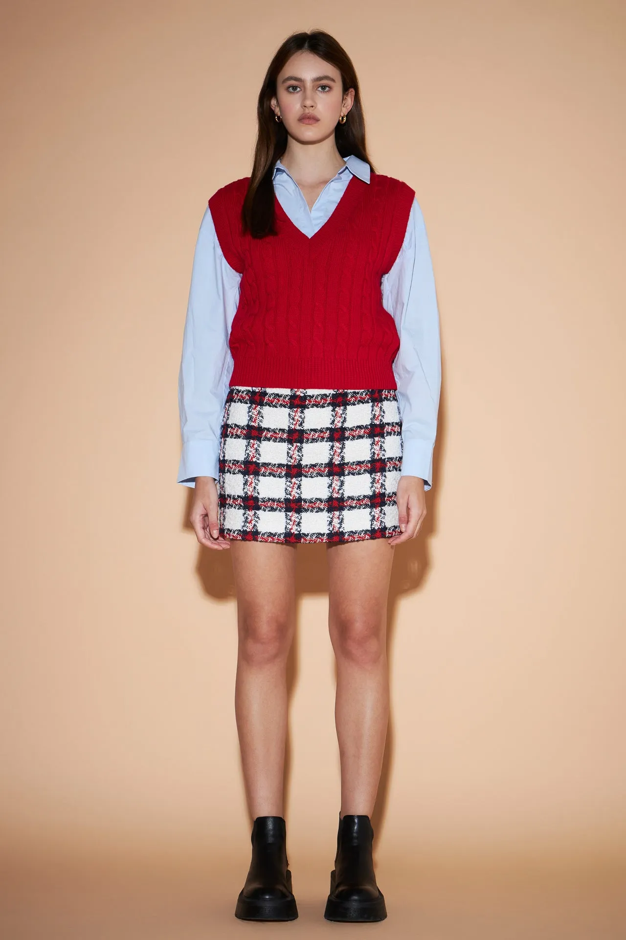 Plaid Mini Skirt