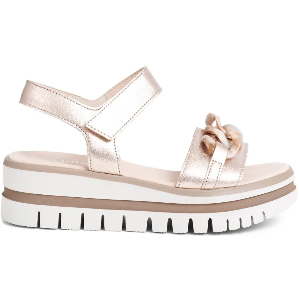 Platform Leather Sandals  - GAB39508 / 325 074