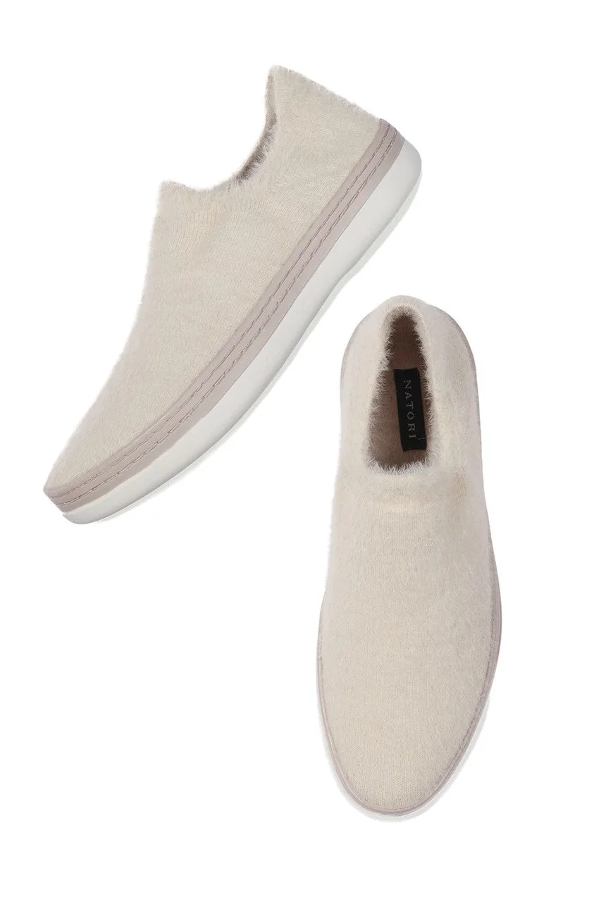 Plush Mohair Stretch Slip On Sneaker