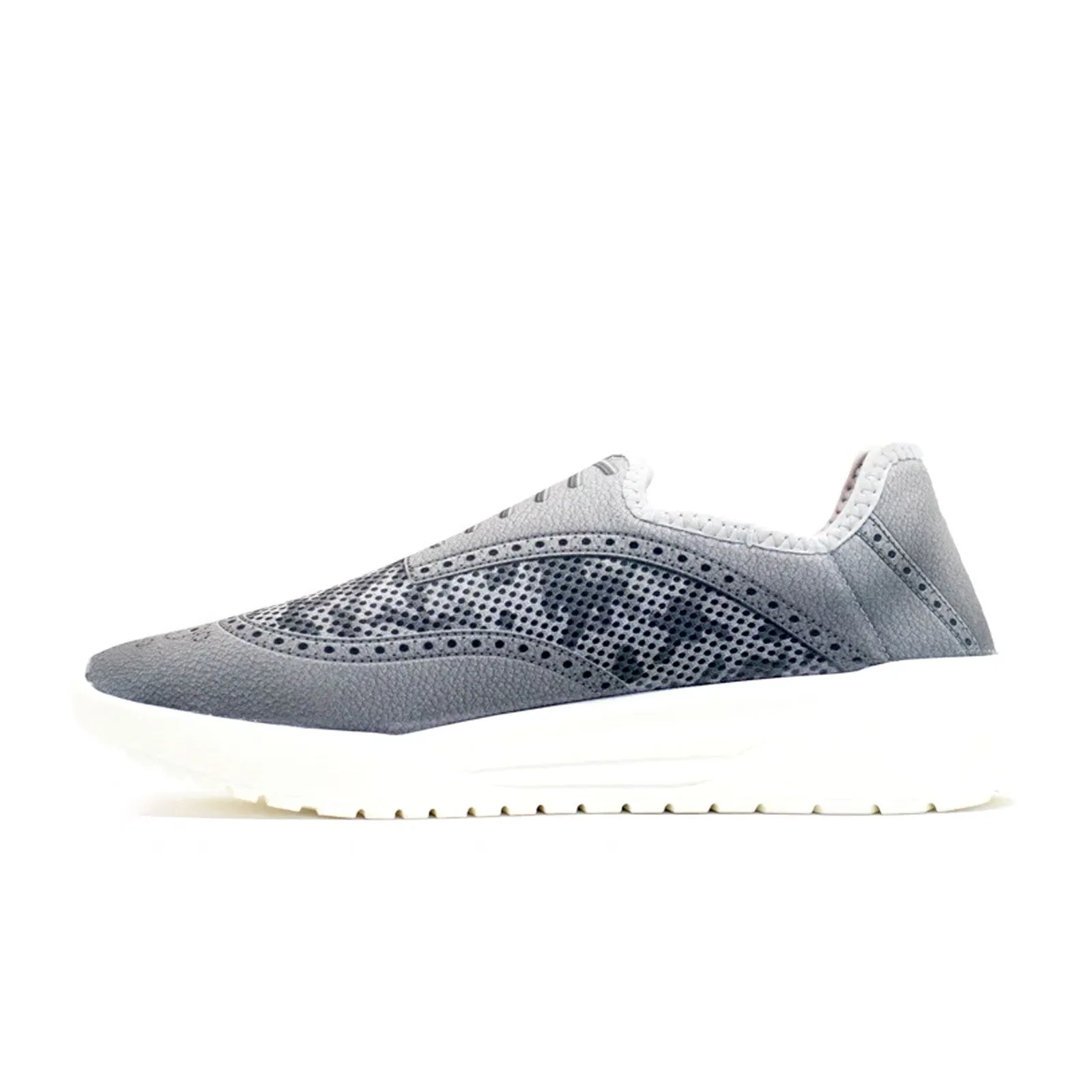 Psudo Wingtip Slip On (Men) - Grey