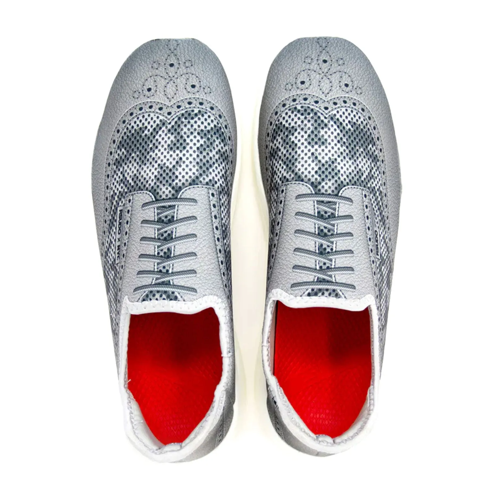 Psudo Wingtip Slip On (Men) - Grey