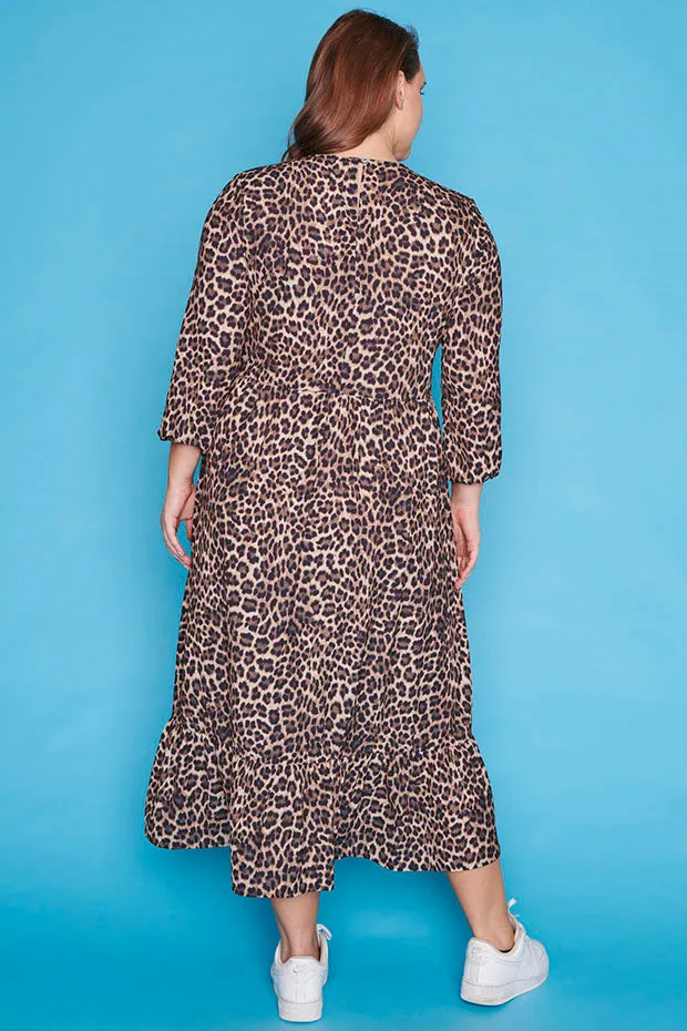 React Leopard Dress