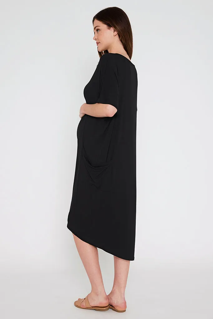 Samara Maternity Dress - Black