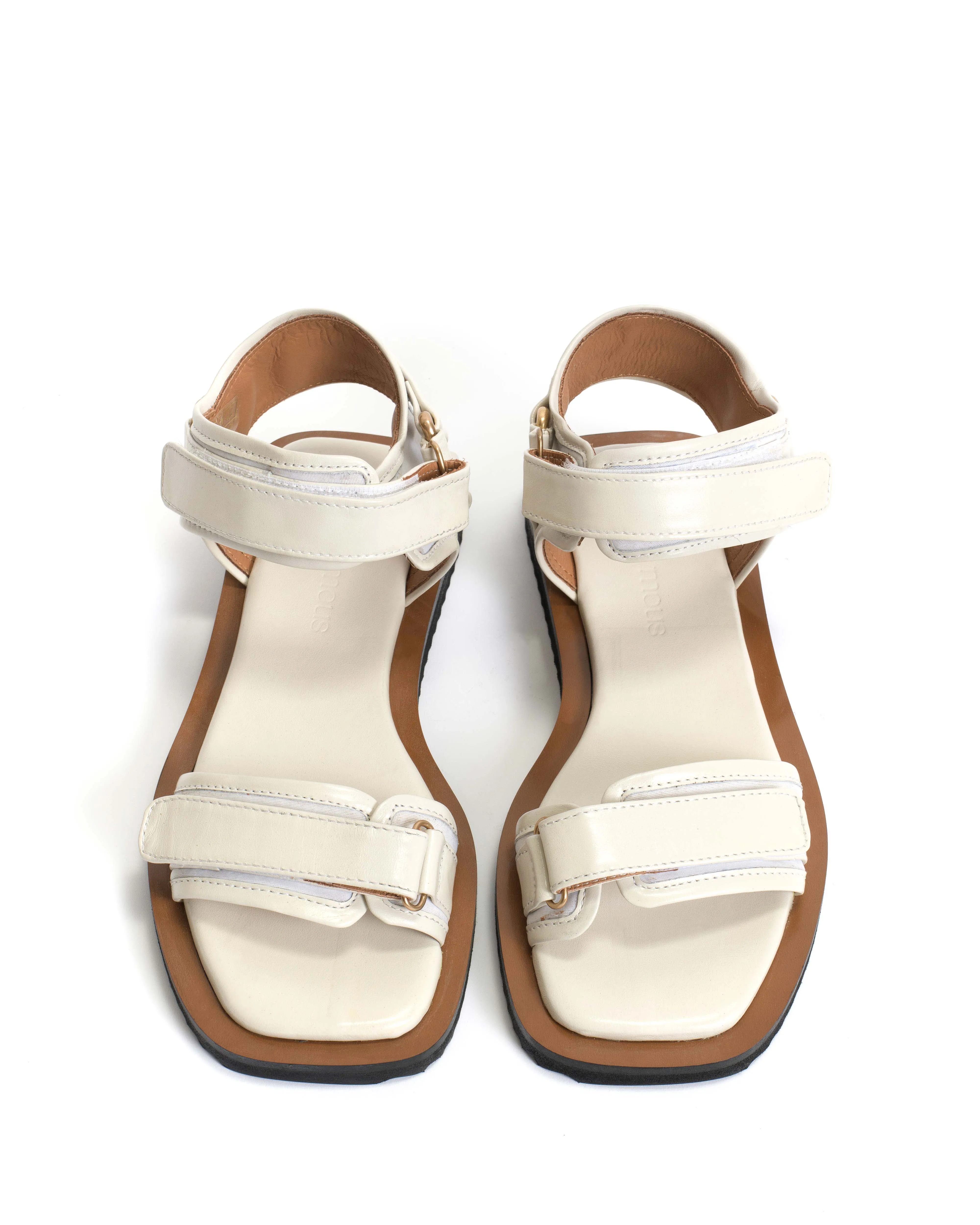 Shantell Flats Shiny lamb Milk White