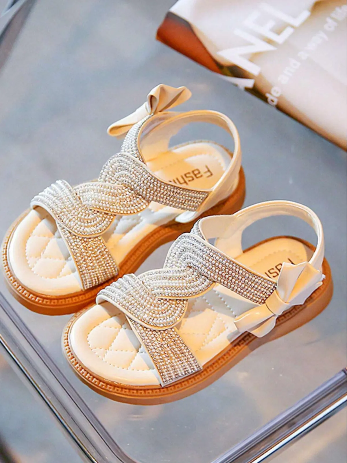 Shimmer and Shine: Girls' Fancy Glitter Sandals for Every Occasion By Liv and Mia