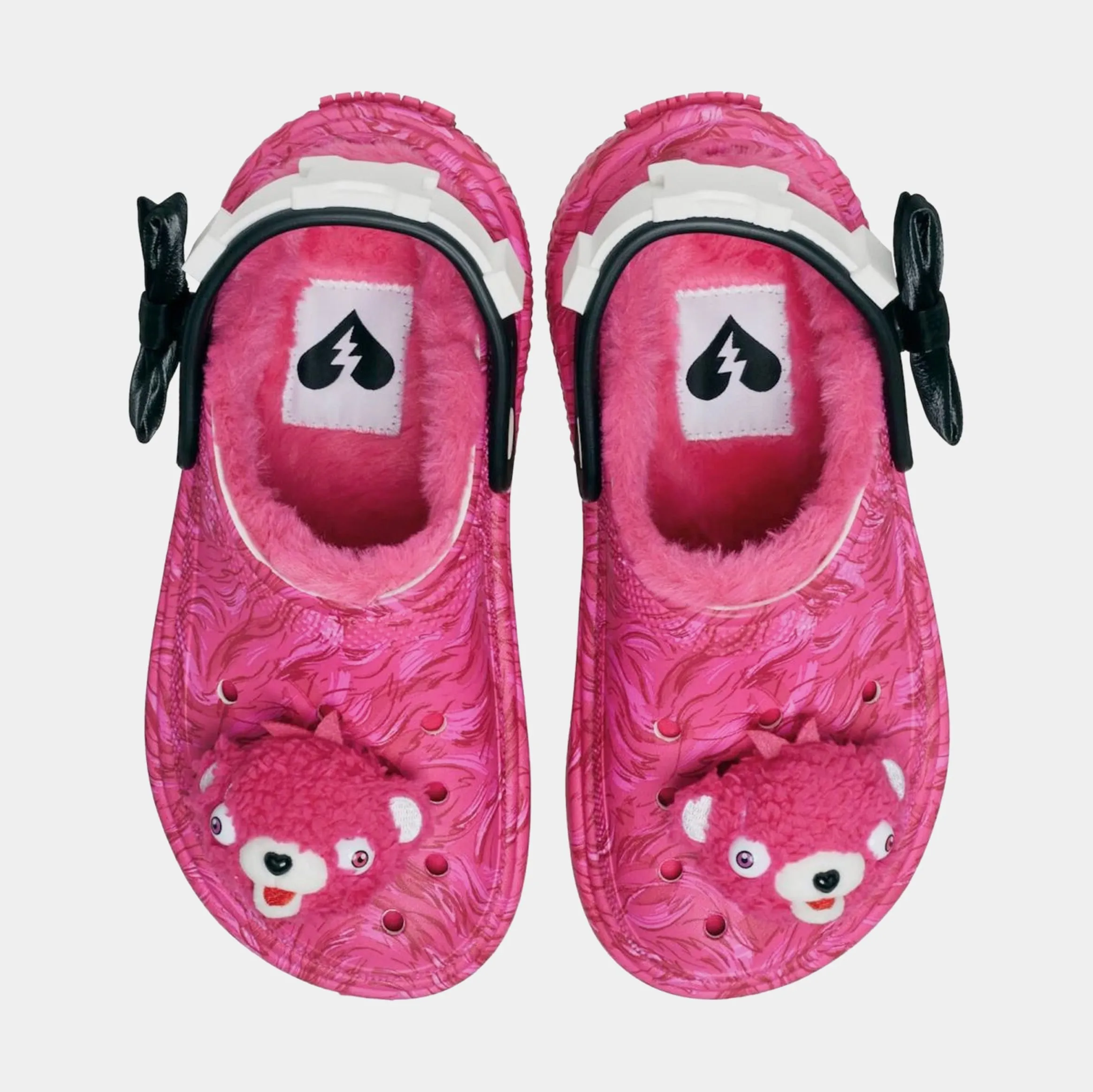 Stomp Lined Clog Fortnite Cuddle Team Leader Womens Sandals (Pink/White)