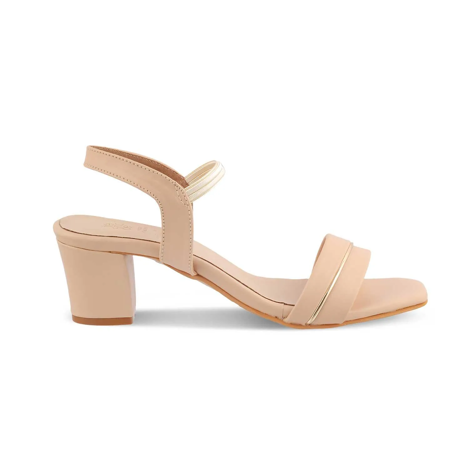 The Rachel-2 Beige Women's Dress Block Heel Sandals Tresmode