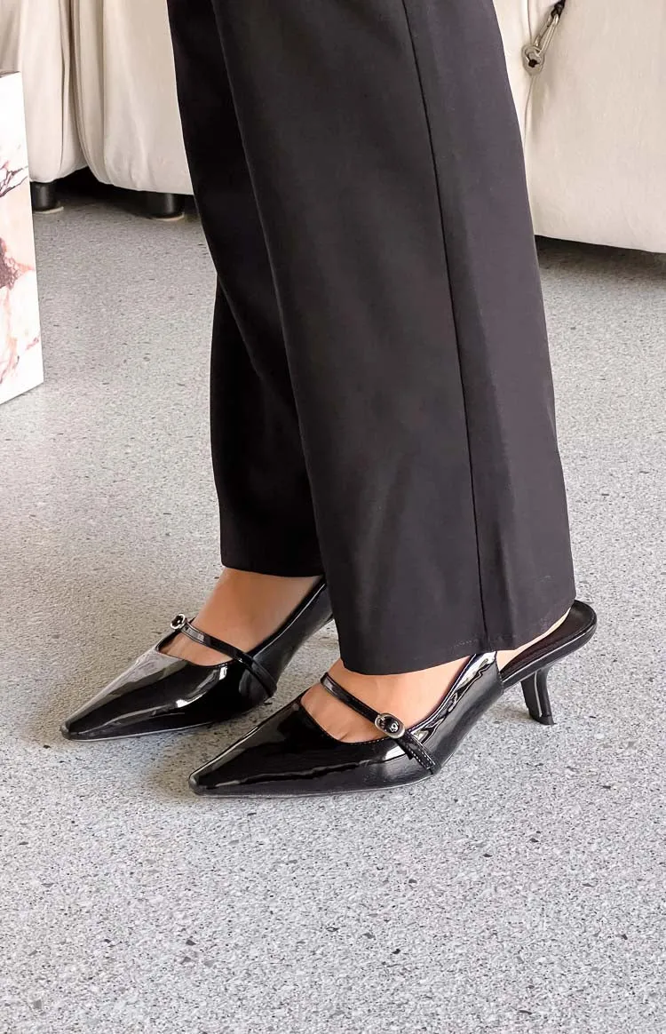 Therapy Parlour Black Patent Heels